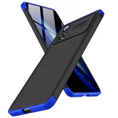 GENERICO - Funda Carcasa Estuche Protector Para Poco X4 PRO Negro con Azul