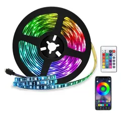 GENERICO - Cinta Luz LED Multicolor Bluetooth Compatible Alexa Control 10 mt WIFI