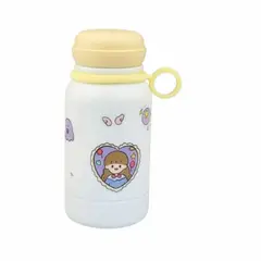 GENERICO - Termo En Acero Inoxidable Niños y Adultos 350 ml Blanco/Amarillo