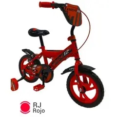 ONTRAIL - Bicicleta race 12 roja llanta maciza