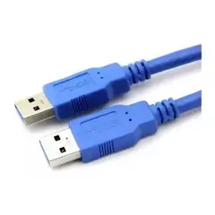 GENERICO - Cable Usb 3.0 Macho A Macho, Longitud 1,5 Mts