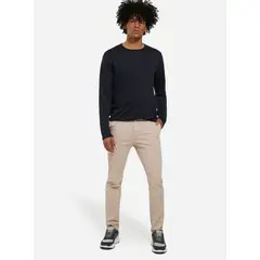 SEVEN SEVEN - Pantalón Chino Con Bolsillos Para Hombre Avena