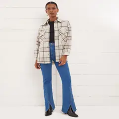 SEVEN SEVEN - Jean Para Mujer Flare Color Azul Medio Marca #28160717