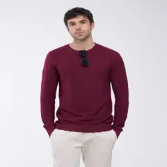 SEVEN SEVEN - Saco Para Hombre Cuello Redondo Color Vino Marca #45330222