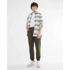 SEVEN SEVEN - Jogger Casual Para Hombre Verde