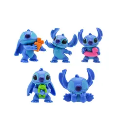 DISNEY - Pack de 5 Figuras Coleccionables de Stitch