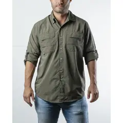 LEKAMP - Camisa outdoor unisex manga larga con protección solar y rápido secado