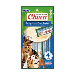 GENERICO - Churu Dog Receta Pollo con Atún sobre x 4 tubos