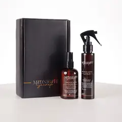 DISTRIHOGAR - Kit Midnight Secrets: Agua de Linos y Aceite Corporal