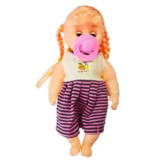 GENERICO - Muñeca Bebe Vestido Chupo Bebe Bolso Juguete Interactivo