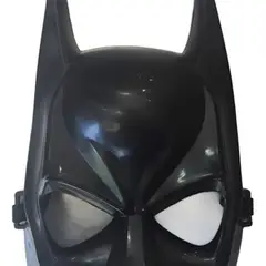 GENERICO - Máscara De Batman En Plástico Negro Con Diseño Realista