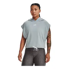 UNDER ARMOUR - Buzo Mujer RIVAL TERRY SS HO Azul UNDER ARMOUR_..