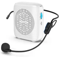 GENERICO - Parlante Amplificador de Voz Portátil Bluetooth con Micrófono Diadema