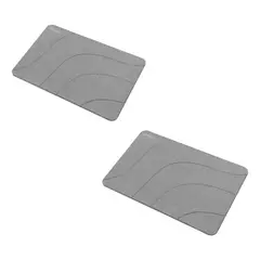 GENERICO - 2 Tapete De Piedra Absorbente Secado Rápido Ondas 60*39 Cm