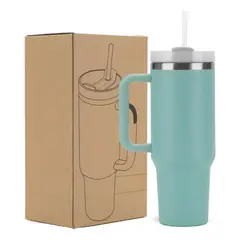 ONE PIXEL - Termo Termico Manija Y Pitillo 1,2 litros Acero Inoxidable