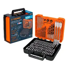 TRUPER - Juego De Brocas Y Puntas 100 Piezas Profesional
