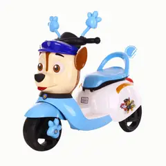 KIDSHOP - Moto Carro Eléctrico Bateria Recargable Niños 6167-4 Azul