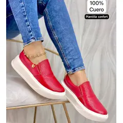 EVEGONZ - ZAPATOS MUJER CUERO MOCASIN EN CUERO