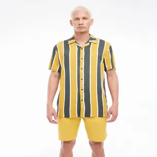 SEVEN SEVEN - Bermuda Para Hombre Color Mostaza Marca #45100621