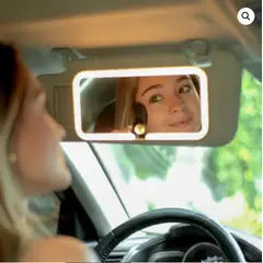 GENERICO - Espejo para Carro copiloto con luces led parasol