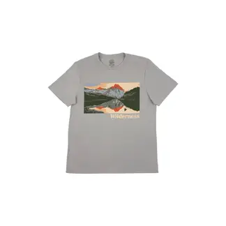 TENNIS - Camiseta gris estampada para hombre