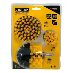 UYUSTOOLS - Juego De Cepillos Multiusos 3pcs Limpieza Profesional