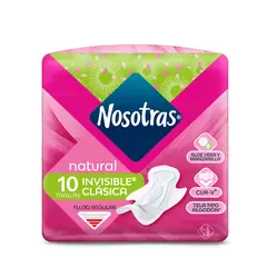 NOSOTRAS - Toallas Higienicas Natural Invisible X 10Und