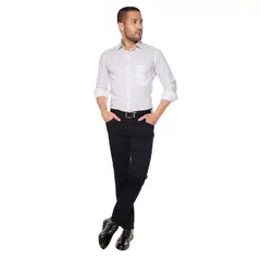LOS CABALLEROS - Pantalon Dril Azul con Spandex