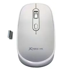XTRIKE ME - Mouse Oficina Recargable Inalambrico Conexion Dual Bluetooth Y 24G