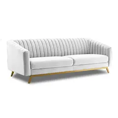 GENERICO - SOFA ELEGANT CHARLOTTE MICROFIBRA BLANCO