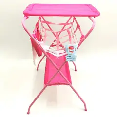 GENERICO - Soporte Bañera Bebe Con Cambiador Niño Rosado