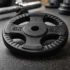 GENERICO - Discos Pesas Para Barra Par 5 Kg total 10 Kg