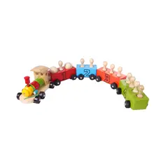 MAFEGO - Tren Madera Con Bolos Mfg1154 Multicolor