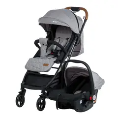 GENERICO - Coche Maleta Ebaby Con Porta Bebe Reclinable Cubre pies