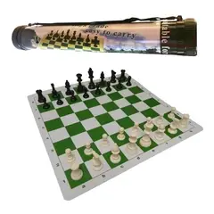 IMPORTADORA MAKA - Juego Ajedrez Portátil De Vinilo De Torneo