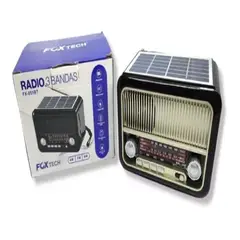 GENERICO - PARLANTE RADIO FX-051BT RECARGABLE LUZ SOLAR Y CORRIENTE