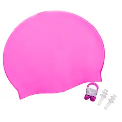 GENERICO - Gorro de natación en silicona tapones oídos clip nariz