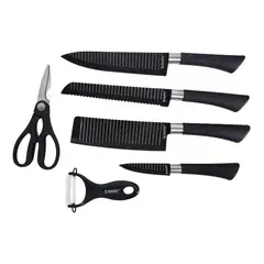ZEPTER - Juego Cuchillos Cocina Acero Inoxidable + Tijeras + Pelador