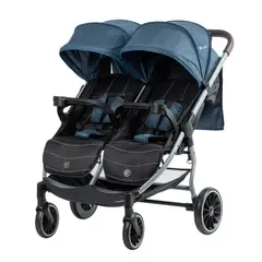 EBABY - Coche Gemelar Con Cubre pies Capota Expandible