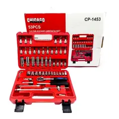 CHICAGO - Juego De Copas Y Puntas Cuadrante De 1/4 53 piezas