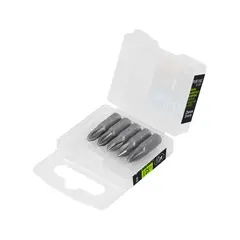 TRUPER - Set De 5 Puntas Industrial Estrella Ph2 De 1" Zanco 1/4"