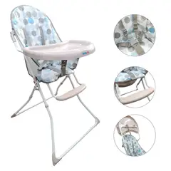 GENERICO - Silla Comedor Alimentación Bebe Niño Plegable Con Cinturón
