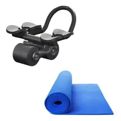 GENERICO - Rueda Fortalecimiento Abdominales Core Con Colchoneta Yoga