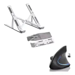 GENERICO - Base Para Computador Laptop Portatil Con Mouse Ergonomico
