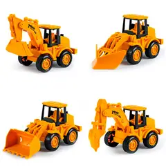 GENERICO - Coleccion Camiones Bulldozer Retroexcavadora Juguete Niños