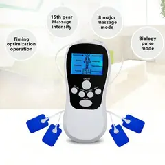 GENERICO - Gimnasia Pasiva Digital 4 Electrodos Masajeador Relajante