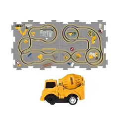 GENERICO - Pista Carro Construccion Linea Amarilla Juguete + Baterias
