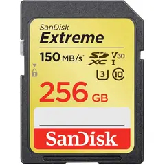 SANDISK - Tarjeta de memoria Extreme SDXC UHS-I de 256 GB+Regalo MicroSD