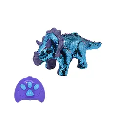 TOYLOGIC - Dinosaurio Triceratops Robot Lentejuelas Toy Logic