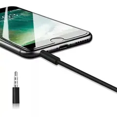 GENERICO - Cable Auxiliar De Audio Estéreo Plug 3.5mm 1x1 De 1.5 Metros